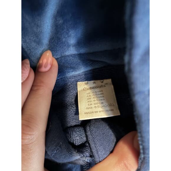 Cubcoats Rekka the Raccoon 2 In 1 Zip-Up Hoodie Blue & White Size 4-5 Plushie - Picture 4 of 5